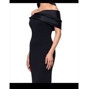 Betsey Adams Elegant Off-Shoulder Black Dress size 12